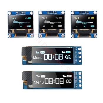 0,91 инча 0,96 инчов OLED IIC Бял/ЖЪЛТ СИН/BLUE 12864 OLED Дисплей Модул I2C SSD1306 LCD екран Такса за Arduino