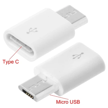 1 БР. Адаптер Mini USB C за свързване към USB конектора Type C-Micro USB Конвертор за Преносими компютри, захранвания, Зарядни устройства