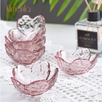 1 бр. розово Сакура за дизайн на ноктите Кристален стъклена чаша Акрилен прах течна дръжка за миене на нокти лакочистител Чаша за нокти Инструменти за дизайн на ноктите