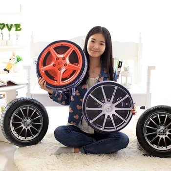 1pc 38CM 3D Персонализира автомобилни джанти гуми възглавница плюшен възглавница/имитира шинную възглавница възглавница Pollow възглавница С пълнител