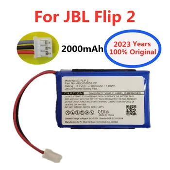 2023 Година, Новият 100% Оригинална Батерия за динамиката на JBL Flip 2 (2013) Flip2 Flip II 2013 2000 mah AEC653055-2Т Батерия за плейъра Bateria