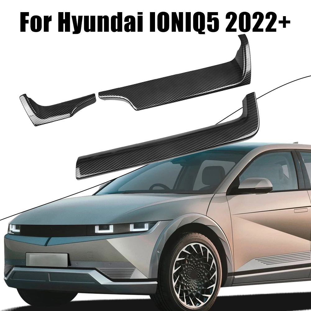 3шт Въглеродни Влакна ABS Рамка на Арматурното Табло на Автомобила Тампон За Hyundai IONIQ 5 2022 + Панел лайсни2