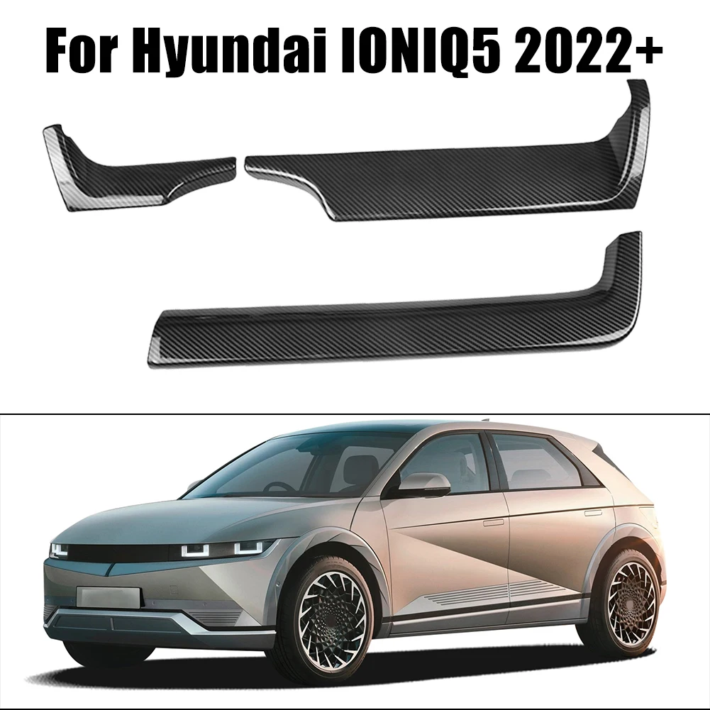 3шт Въглеродни Влакна ABS Рамка на Арматурното Табло на Автомобила Тампон За Hyundai IONIQ 5 2022 + Панел лайсни3