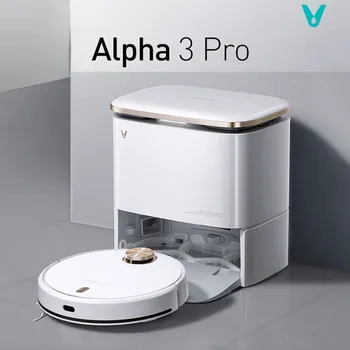 5300Pa Viomi Алфа 3 Pro е Автоматична Самомоющаяся четка за миене на подове Master Автоматична Самоочищающаяся докинг станция и сушене с горещ въздух -Интелигентна Вибрираща четка за миене на подове