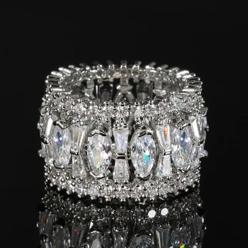 Kinel/ модни дамски пръстени голяма ширина, за булката, камък на КАМЪК, циркон, женски кръгъл пръстен, класически орнаменти в стил хип-хоп за подаръци
