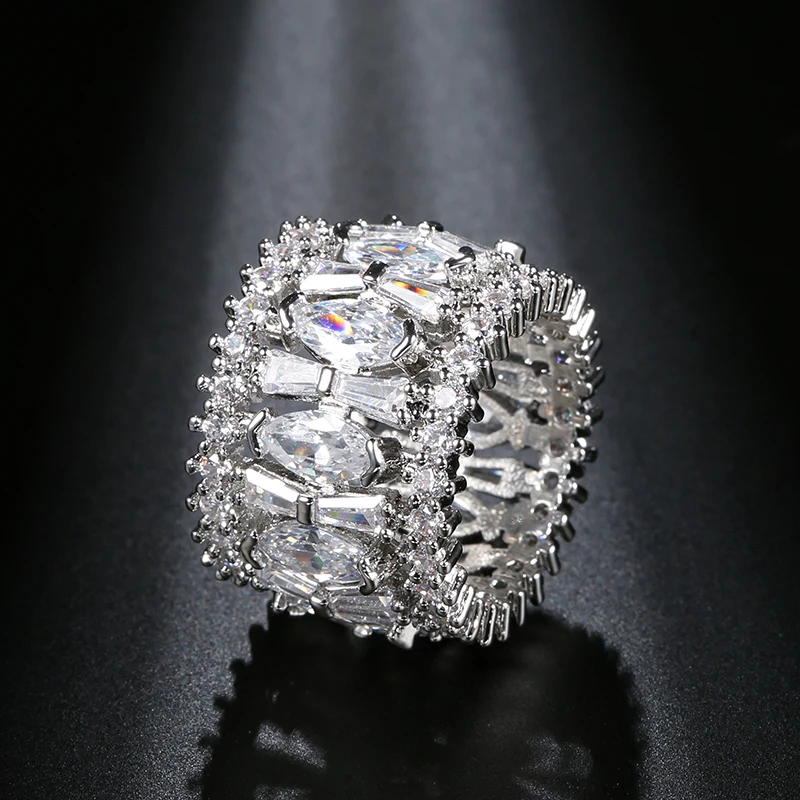 Kinel/ модни дамски пръстени голяма ширина, за булката, камък на КАМЪК, циркон, женски кръгъл пръстен, класически орнаменти в стил хип-хоп за подаръци1