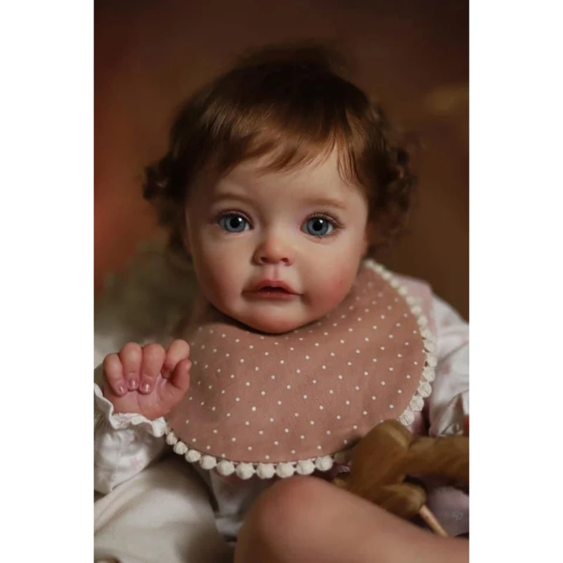 NPK 60 СМ Огромен Дете Ражда Дете Момиче Кукла Сю-Сю-Реалистична 3D Боядисана Кожа с Видими Венами са подбрани Художествена Кукла3