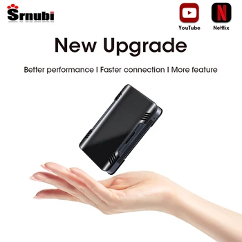 Srnubi 5 В 1 Youtube Подкрепа/Netflix Carplay и Android Auto Безжична Кабелна Ключ Щепсела и да играе Bluetooth USB Адаптер за Управление на