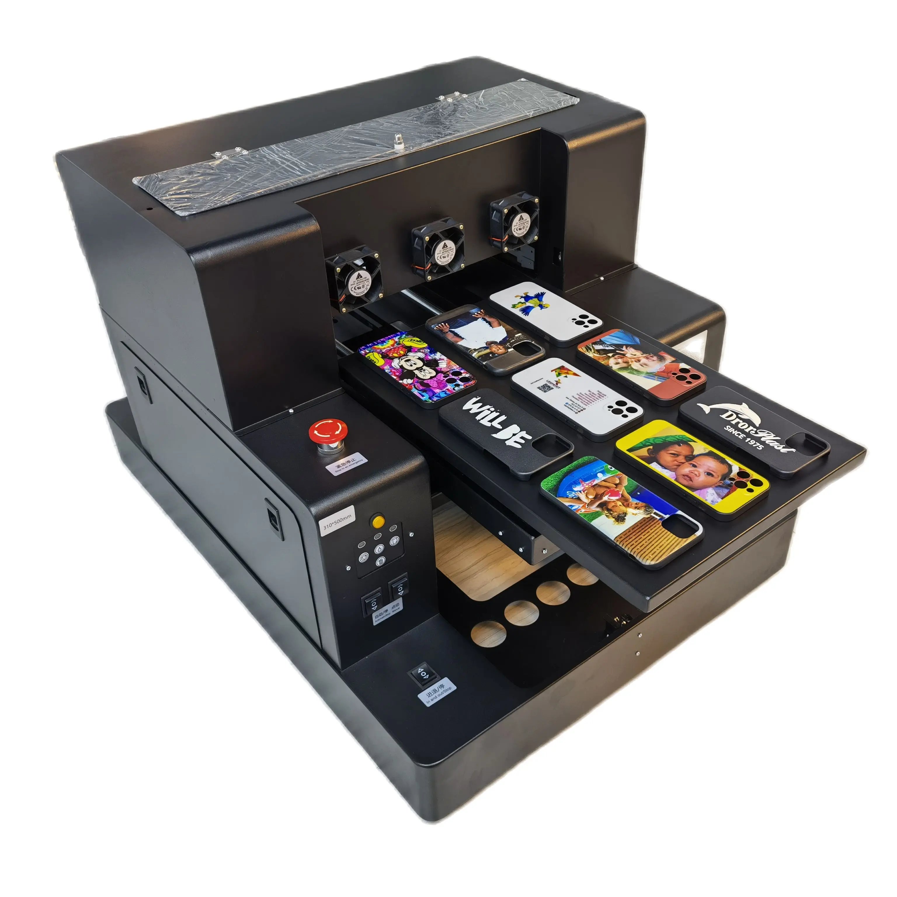 UV принтер Цилиндър, Калъф за телефон/чаша/дръжка Принтер A3 UV плосък печатна машина за бизнеса0