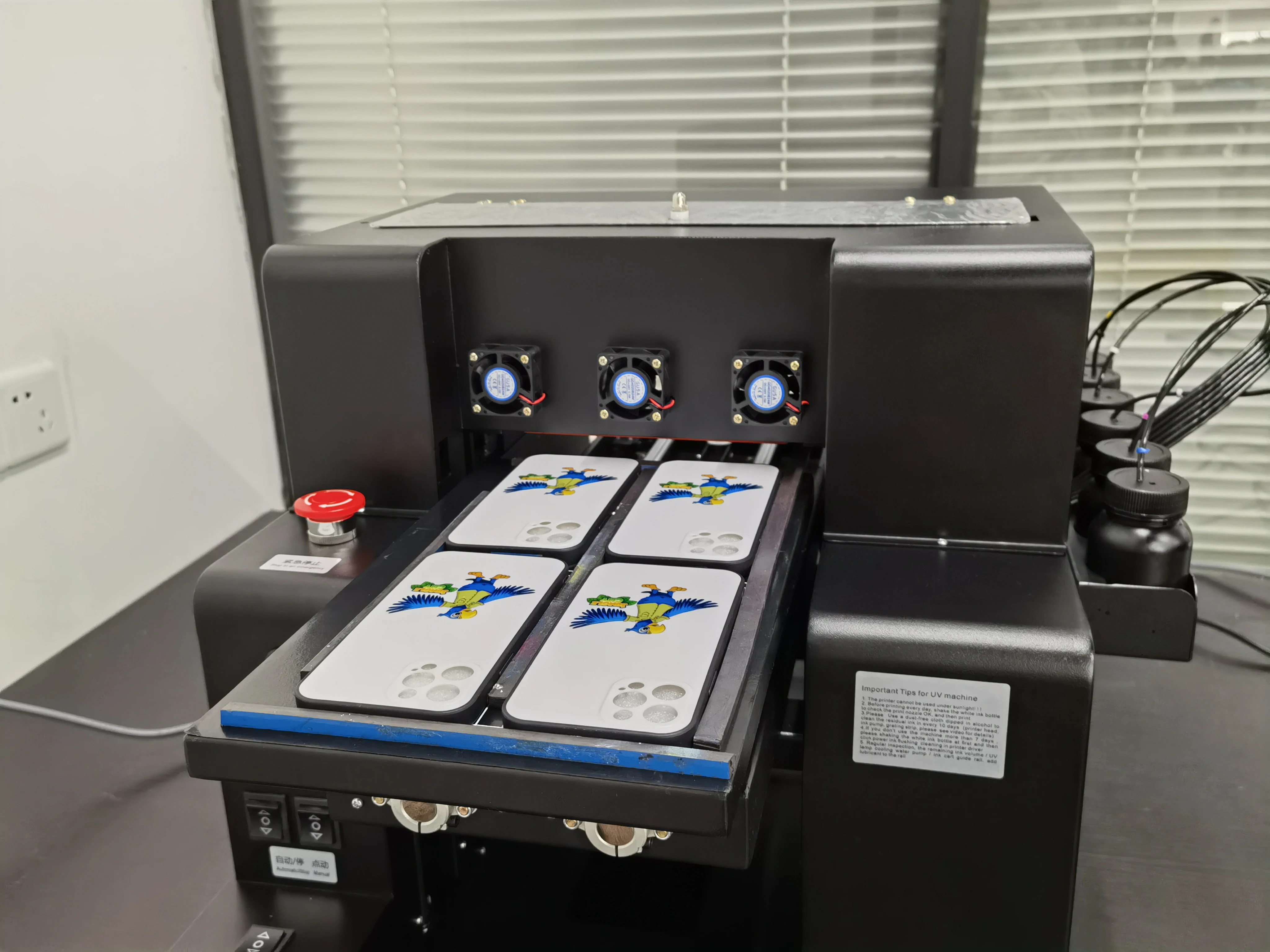 UV принтер Цилиндър, Калъф за телефон/чаша/дръжка Принтер A3 UV плосък печатна машина за бизнеса4