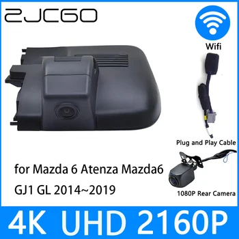 ZJCGO Dash Cam 4K UHD 2160P Автомобилен Видеорекордер DVR за Нощно Виждане за Mazda 6 Atenza Mazda6 GJ1 GL 2014 2015 2016 2017 2018 2019