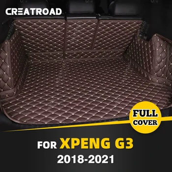 Автоматично подложка за багажника с пълно покритие за XPENG G3 2018-2021 20 19 Кожена подплата за багажник на кола, аксесоари за защита на купето на товарен подложка