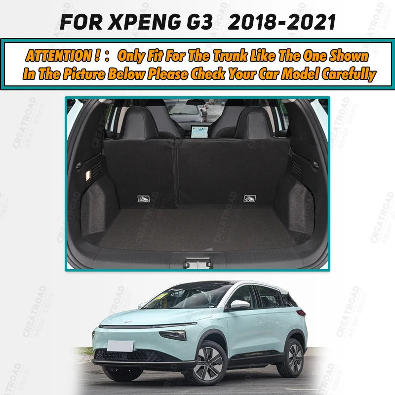 Автоматично подложка за багажника с пълно покритие за XPENG G3 2018-2021 20 19 Кожена подплата за багажник на кола, аксесоари за защита на купето на товарен подложка1