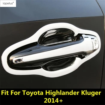 Автомобилна врата копчето, рамка за купата, декоративна накладки за Toyota Highlander Kluger 2014-2019, ABS, хромирани аксесоари, външен комплект