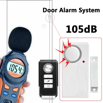 Безжично дистанционно управление на вратата сензор Аларма Домакин на сот Комплект за защита на дома