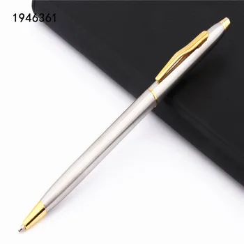 Висококачествена химикалка писалка 018 International big Business office среден размер с тапицерия злато, новост