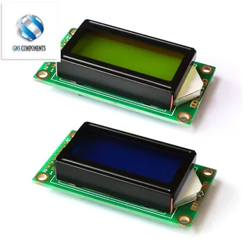 Гореща продажба 8x2 LCD модул 0802 знаков дисплей син или зелен