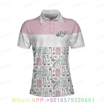 Дамски поло риза за голф с къс ръкав, отгоре, футбол, спортно облекло, риза за бадминтон, градинска облекло за голф, модни дамски тениска