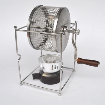 Дръжка машина за печене на кафе на зърна, машината за печене на зърна, ръчна машина за печене на зърна, мини-машина за печене, направи си сам, малки ролки от неръждаема стомана