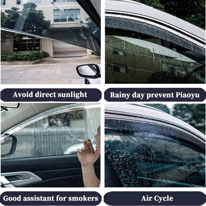 За Dodge Caliber 2006-2011 прозорец очила за защита от дъжд, прозорци, дъждобран, дефлектор, тента, щит, отдушник, защита от сянка, декоративни капачки5