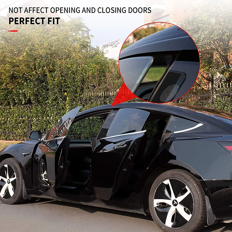 За Tesla, Модел 3 Y Дефлектор отдушник Отдушник Козирка Дефлектор Страничен Прозорец Защита От Дъжд Прозорец Очила за Защита От Дъжд Автомобилен Аксесоар2