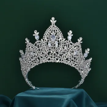 Короната на принцеса, циркон, барок, сватба, рожден ден, годишна среща, аксесоари за рокли, шапки, аксесоари за коса за жени