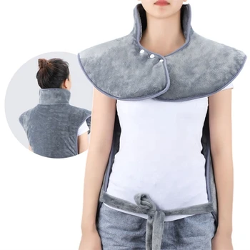 Масажор за отопление на гърба и на шийката на матката, плюшевое електрическо одеяло-шал