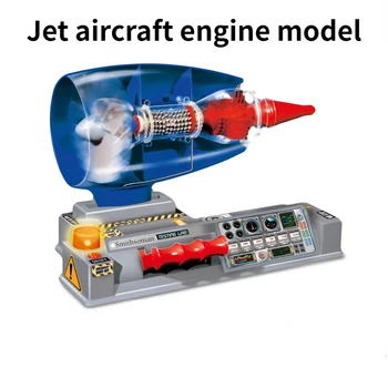 Модел на Авиацията на Двигателя Модел на Реактивен Двигател Наука Образование Пъзел за Сглобяване на Играчката САМ Подвижната Модел Играчка, Подарък