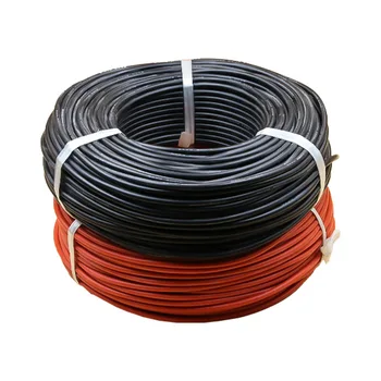 На 200 метра ролка слънчев кабел 6 мм2, сертифициране TUV, фотоволтаични кабели черен и червен цвят