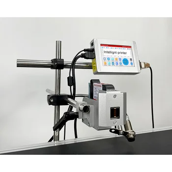 Най-новата автоматична високоскоростна онлайн-машина за непрекъснат индустриален кодиране дата 12,7 мм Tij термичен мастилено-струен принтер с конвейерни