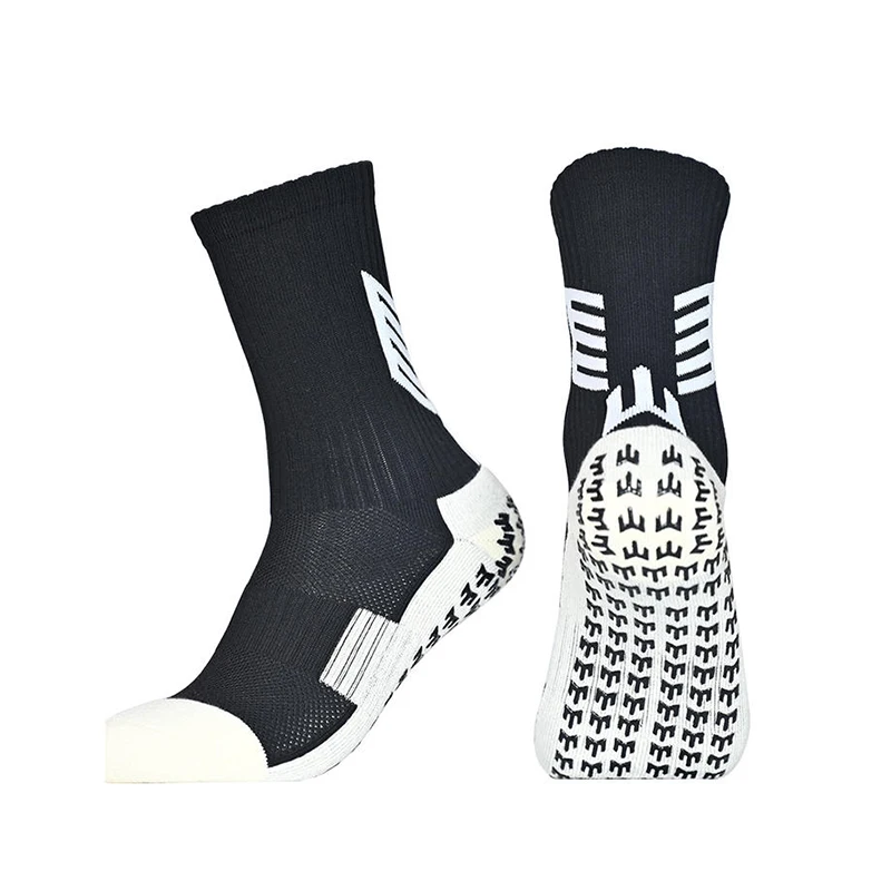 Спортни чорапи за възрастни, нескользящие чорапи с футболния изземване, сгъстено дишащи нескользящие футболни чорапи за възрастни и деца, чорапи за колоездене на открито4