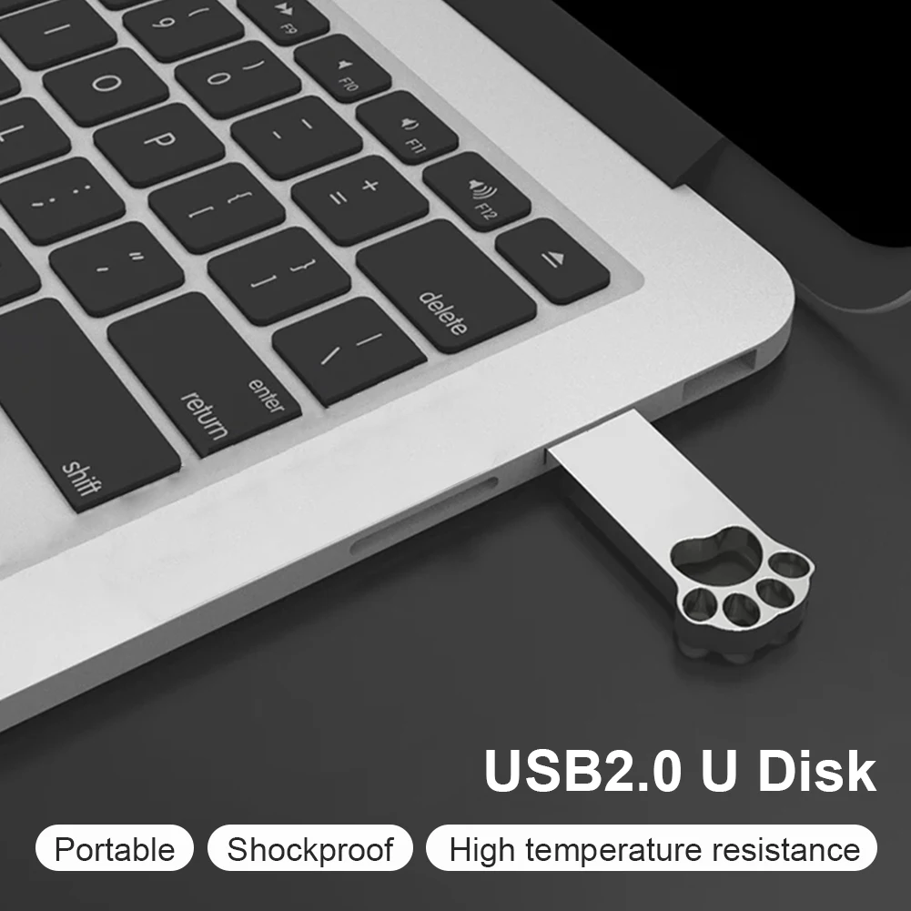Цинк Сплав USB Флаш памет Котешка Лапа USB 2.0 Стик 128 GB, 64 GB, 32 GB, 16 GB 8 GB от 4 GB Скъпа Котешка Лапа Мини-USB Флаш устройство5